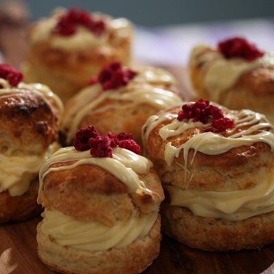 Buttermilk Scones with White Chocolate