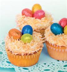 Easter Coconut and Vanilla Cupcakes