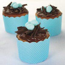 Easter Cupcakes with Chocolate Icing