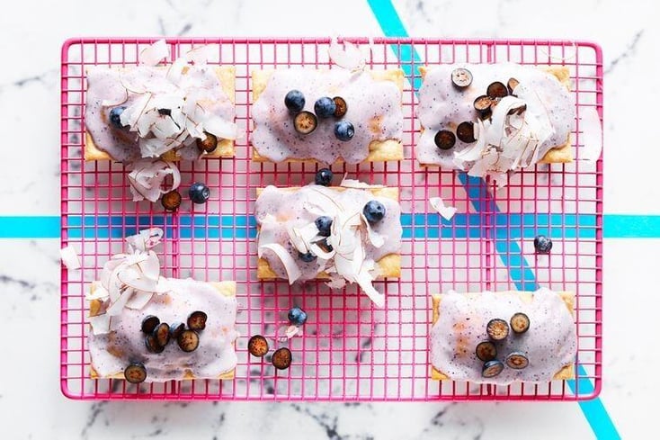 Vegan Blueberry and Nectarine Pop Tarts