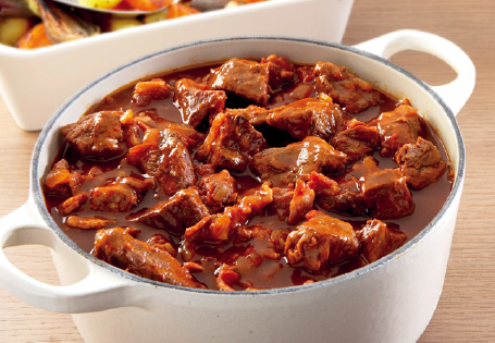 Beef Casserole with Pickles and Walnuts