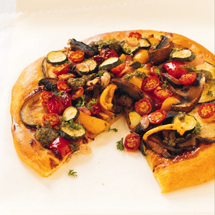 Caramelised Roast Vegetable Pizza - Gluten Free