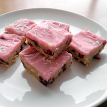 Cranberry Slice with Berry Icing