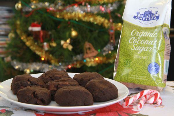 Dark Chocolate and Mint Christmas Cookies