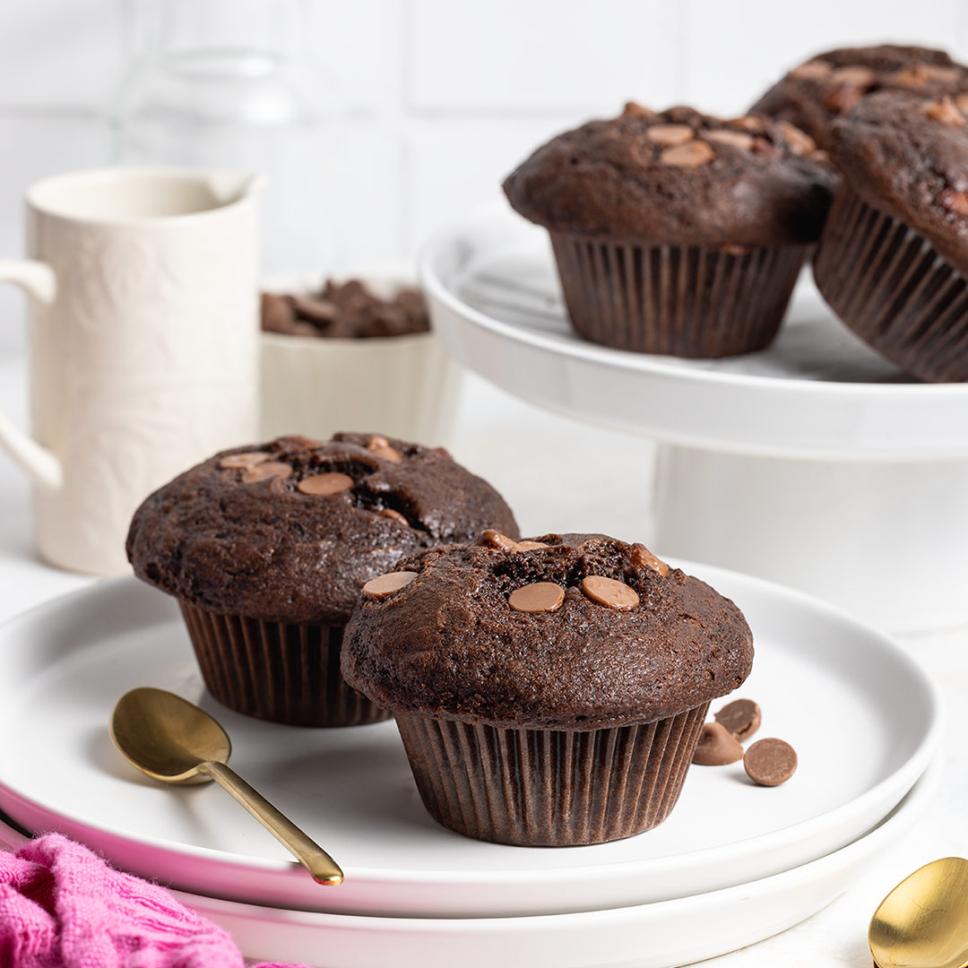 Double Choc Chip Muffins