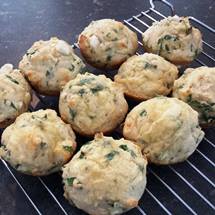Easy Spinach and Feta Muffins
