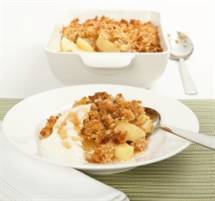 Ginger, Oat and Apple Crumble