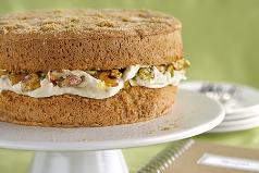 Golden Caramel Sponge Cake