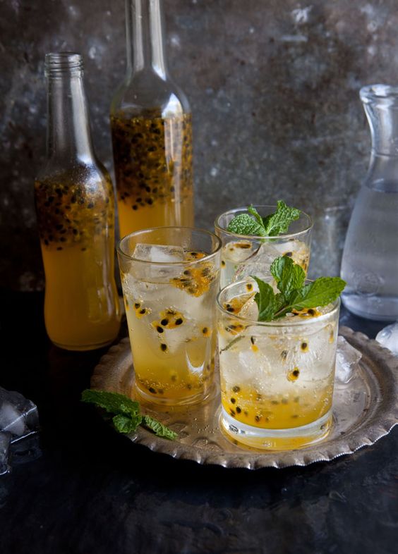 Lemon and Passionfruit Cordial