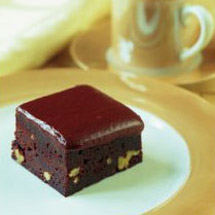 Microwave Fudgy Chocolate Brownies