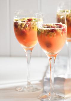 Passionfruit, Lime and Raspberry Fizz