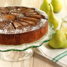 Pear and Molasses Upside-down Cake