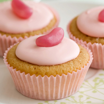 Pink Berry Iced Cupcakes