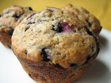 Wholemeal Blueberry Muffins